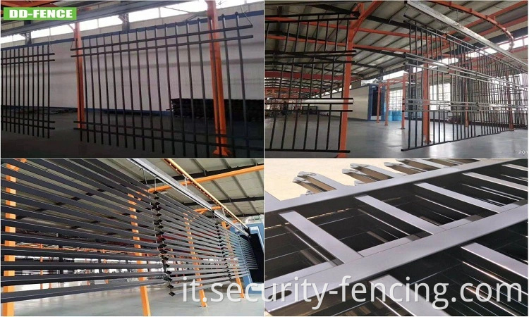 Pannello di sicurezza in acciaio in acciaio in polvere recinzione per pannello di sicurezza per giardino del giardino del parco giochi del parco giochi per il parco giochi